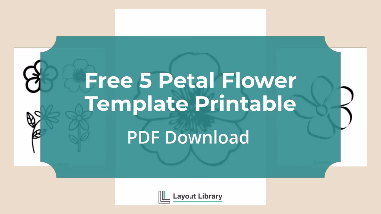 Featured Image - Free 5 Petal Flower Template Printable