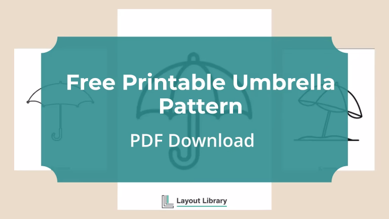 Featured Image - Free Printable Umbrella Pattern