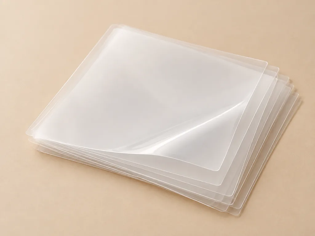 Clear laminating sheets