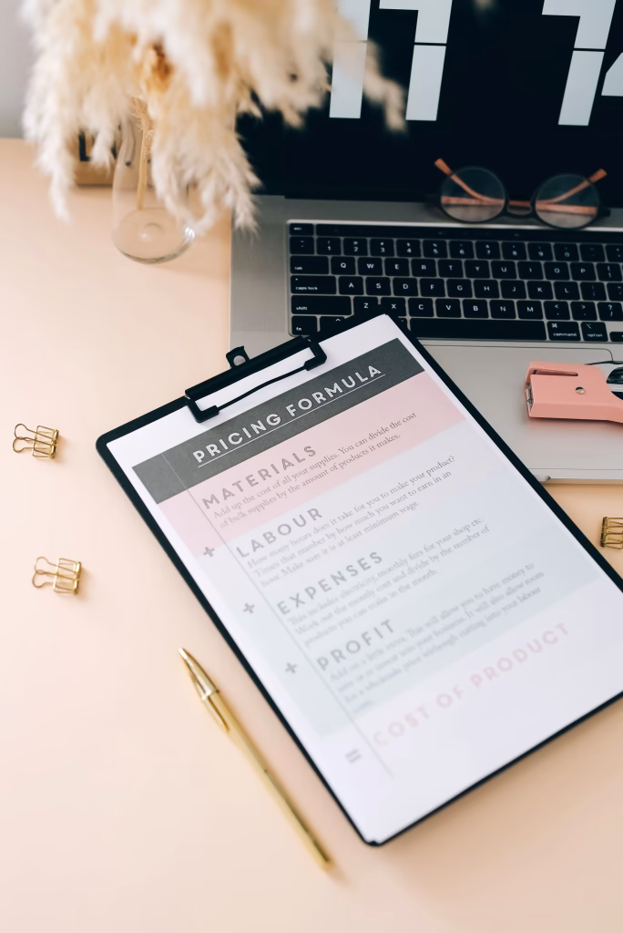 Vertical Stock Photo - Business Printable With Laptop