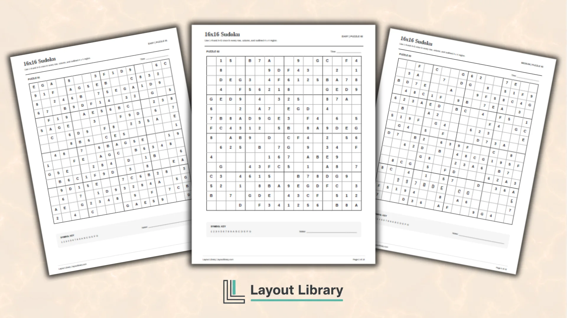 Featured Image - Free Printable 16x16 Sudoku
