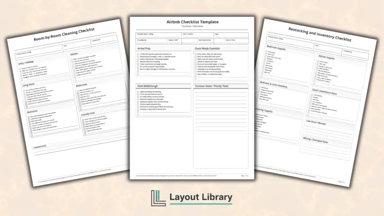 Featured Image - Free Printable Airbnb Checklist Template