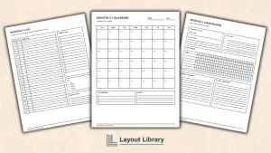 Free Printable Bullet Journal Monthly Calendar Featured Image - Free Printable Bullet Journal Monthly Calendar