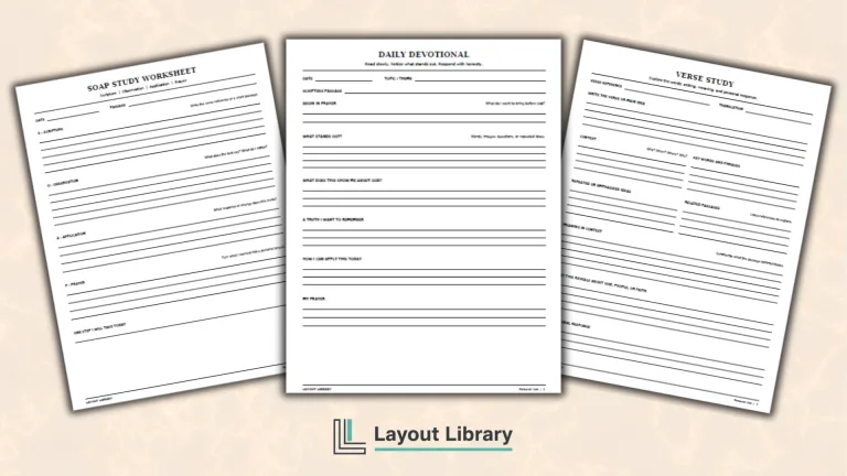 Featured Image - Free Printable Devotional Worksheets