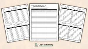 Free Printable Geocache Logs Featured Image - Free Printable Geocache Logs
