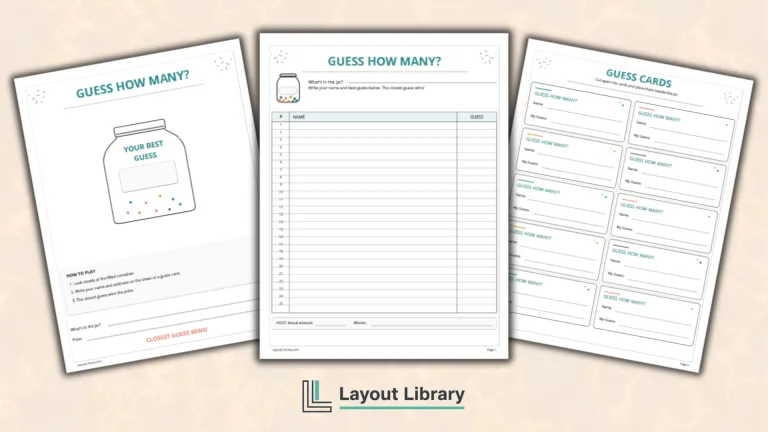 Featured Image - Free Printable Guess How Many Sheet