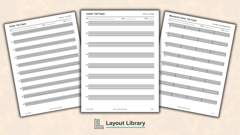 Featured Image - Free Printable Guitar Tab Paper