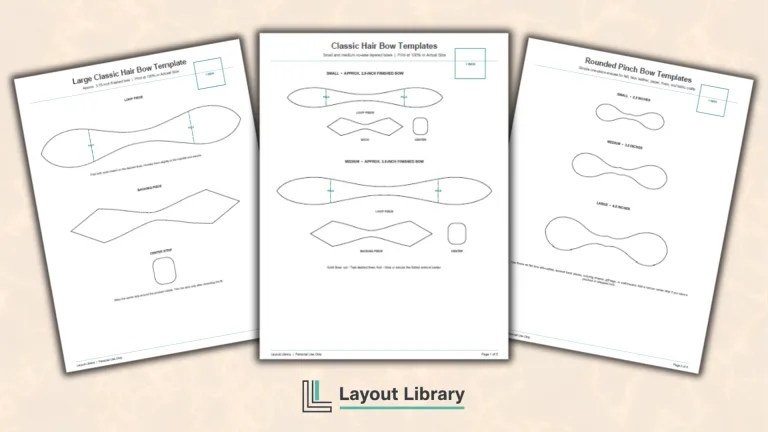 Featured Image - Free Printable Hair Bow Templates
