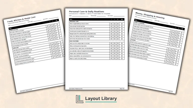 Featured Image - Free Printable Independent Living Skills Checklist