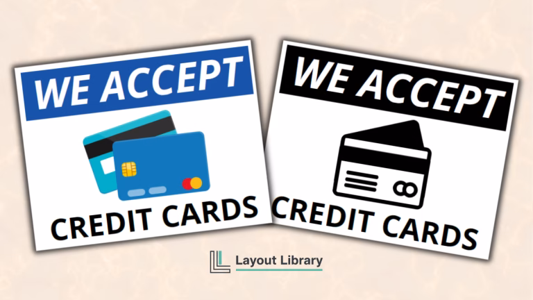 Featured Image - Free Printable We Accept Credit Cards Sign