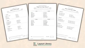 Free Printable What's in Your Purse Game Featured Image - Free Printable What's in Your Purse Game