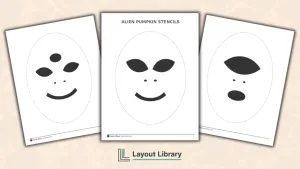 Featured Image - Free Printable Alien Pumpkin Stencils