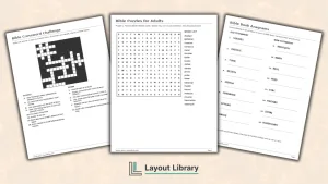 Free Printable Bible Puzzles for Adults Featured Image - Free Printable Bible Puzzles for Adults