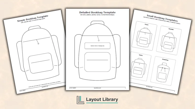 Featured Image - Free Printable Bookbag Template