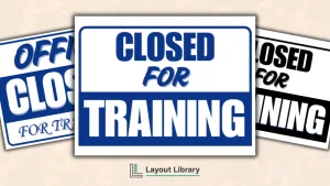 Free Printable Closed For Training Sign Featured Image - Free Printable Closed For Training Sign