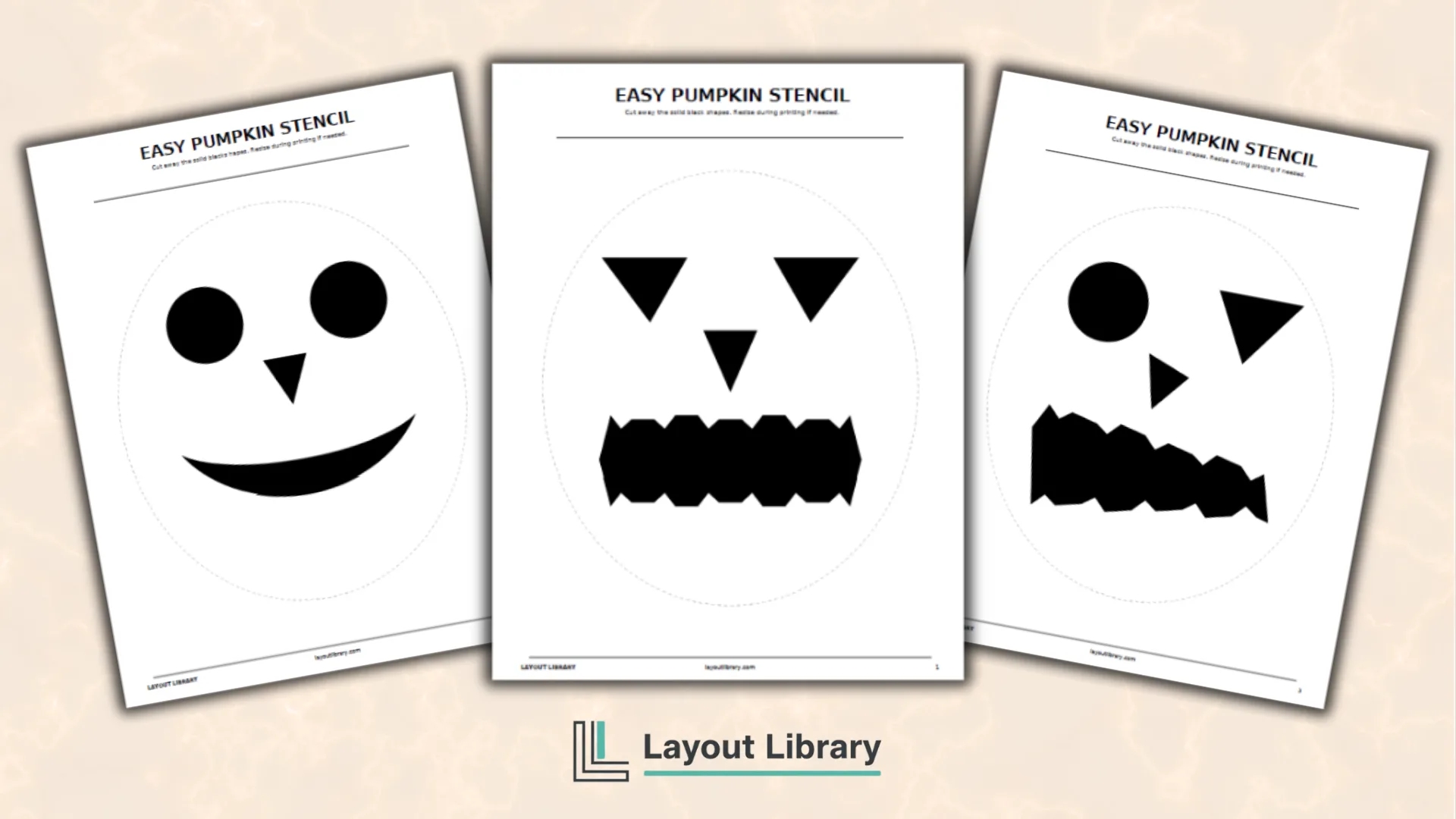 Featured Image - Free Printable Easy Pumpkin Stencils