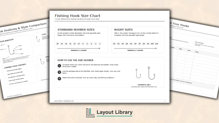 Featured Image - Free Printable Fishing Hook Size Chart