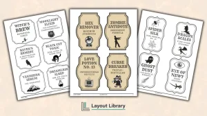 Free Printable Halloween Apothecary Labels Featured Image - Free Printable Halloween Apothecary Labels
