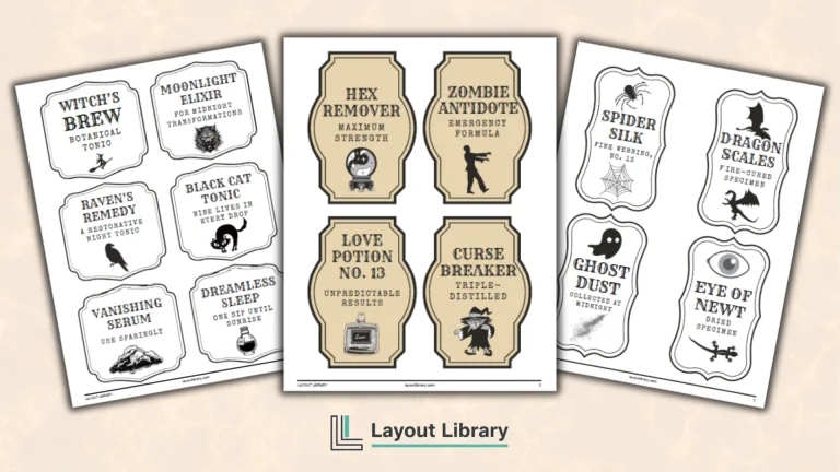 Featured Image - Free Printable Halloween Apothecary Labels