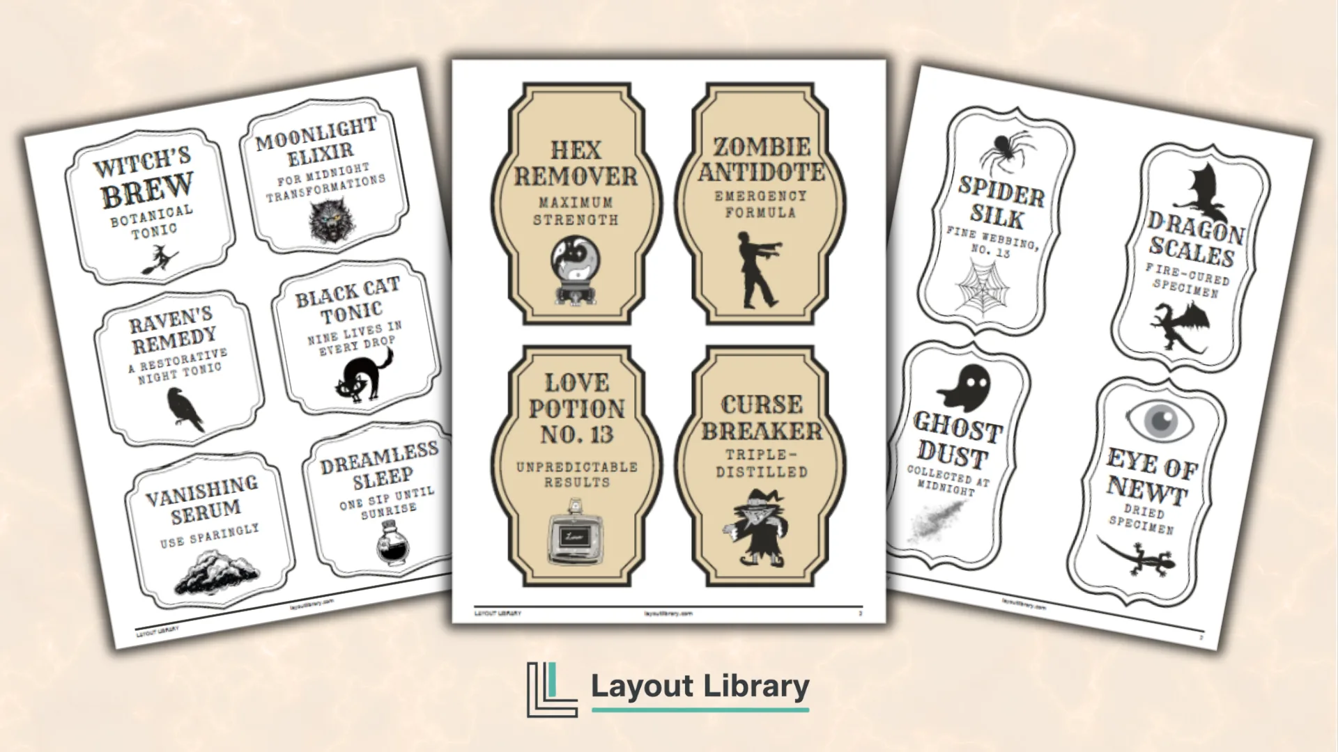 Featured Image - Free Printable Halloween Apothecary Labels