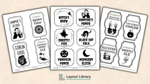 Featured Image - Free Printable Halloween Drink Labels