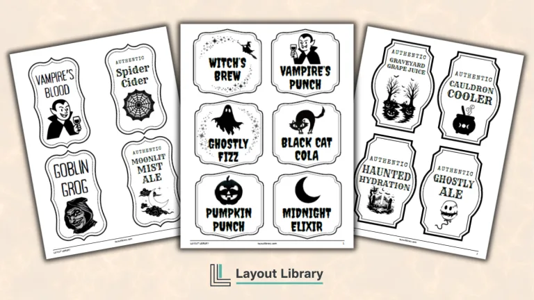 Featured Image - Free Printable Halloween Drink Labels