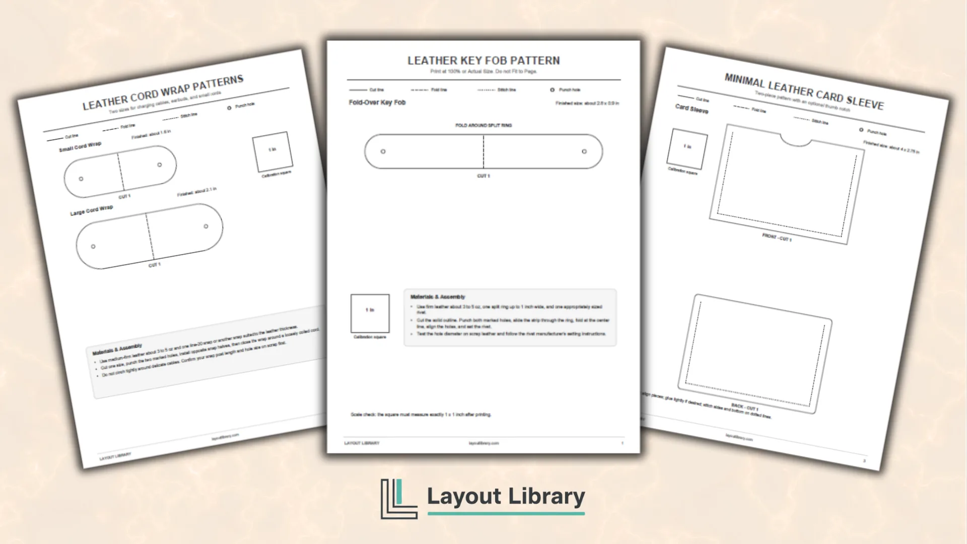 Featured Image - Free Printable Leather Patterns