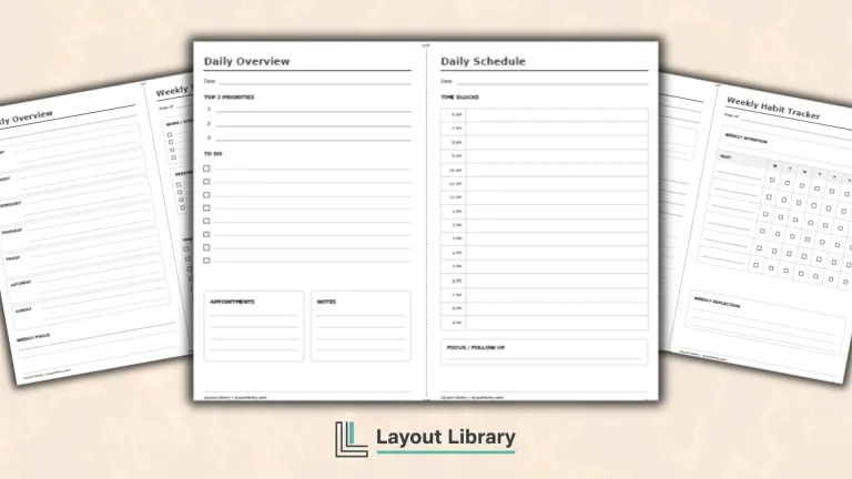 Featured Image - Free Printable Planner Inserts