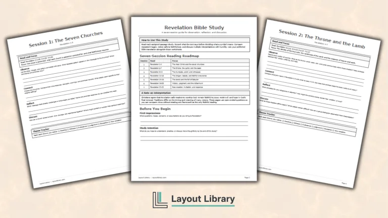 Featured Image - Free Printable Revelation Bible Study