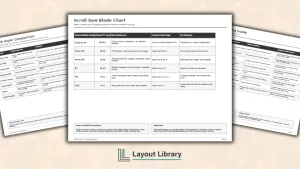 Free Printable Scroll Saw Blade Chart Featured Image - Free Printable Scroll Saw Blade Chart