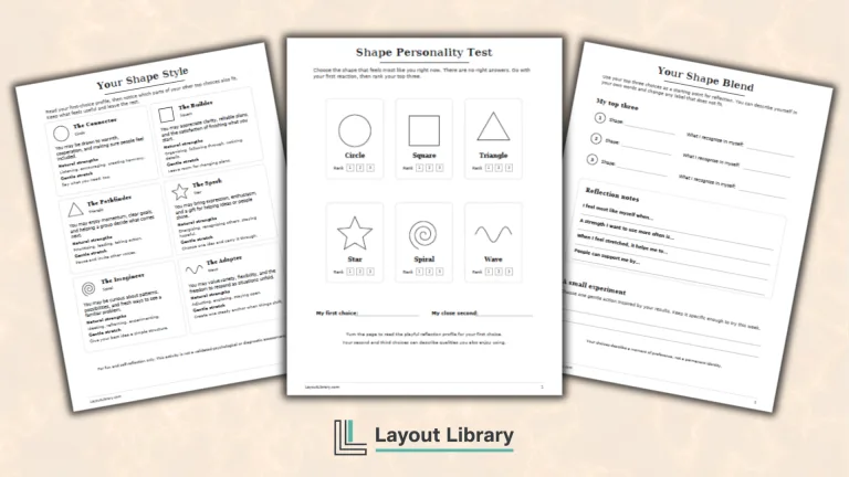 Featured Image - Free Printable Shape Personality Test