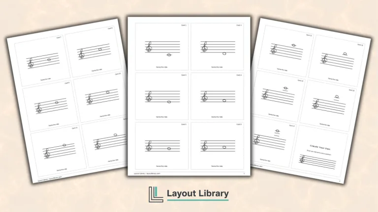 Featured Image - Free Printable Treble Clef Flash Cards