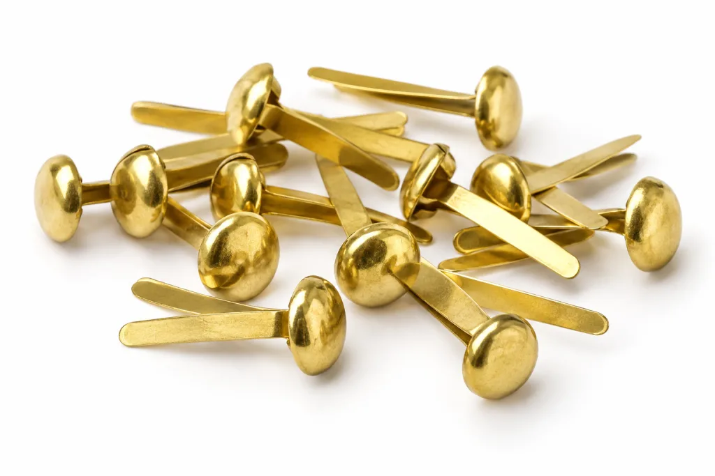 Golden Brass Paper Fasteners