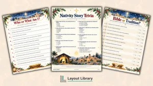 Featured Image - Free Printable Christian Christmas Trivia Games With Answers