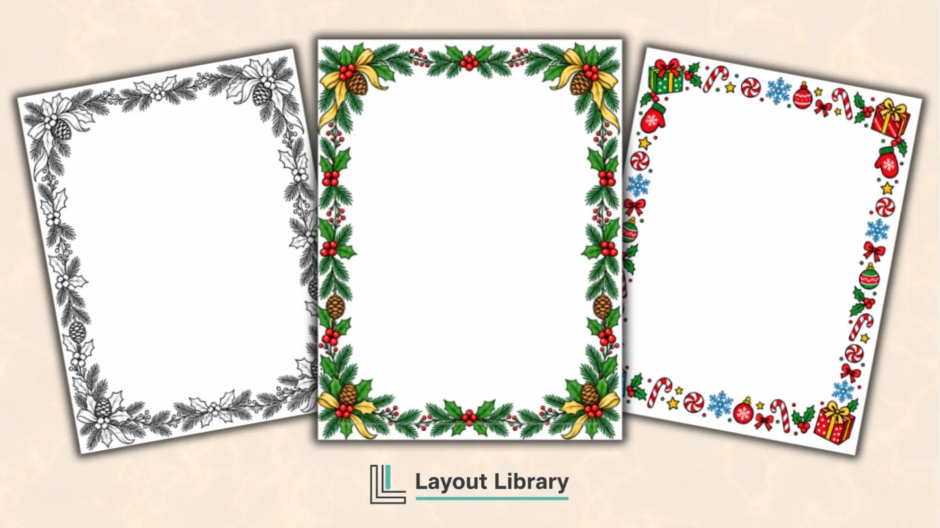 Featured Image - Free Printable Christmas Border Templates