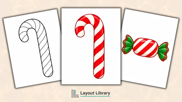 Featured Image - Free Printable Christmas Candy Templates