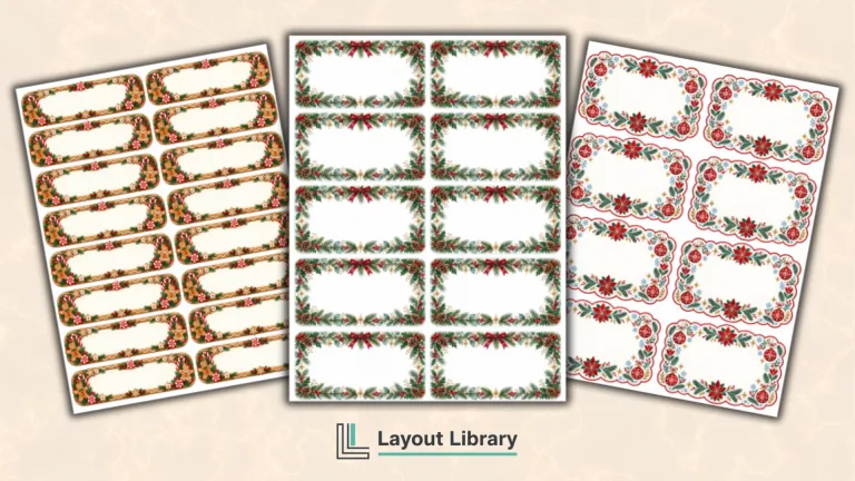 Featured Image - Free Printable Christmas Card Address Labels