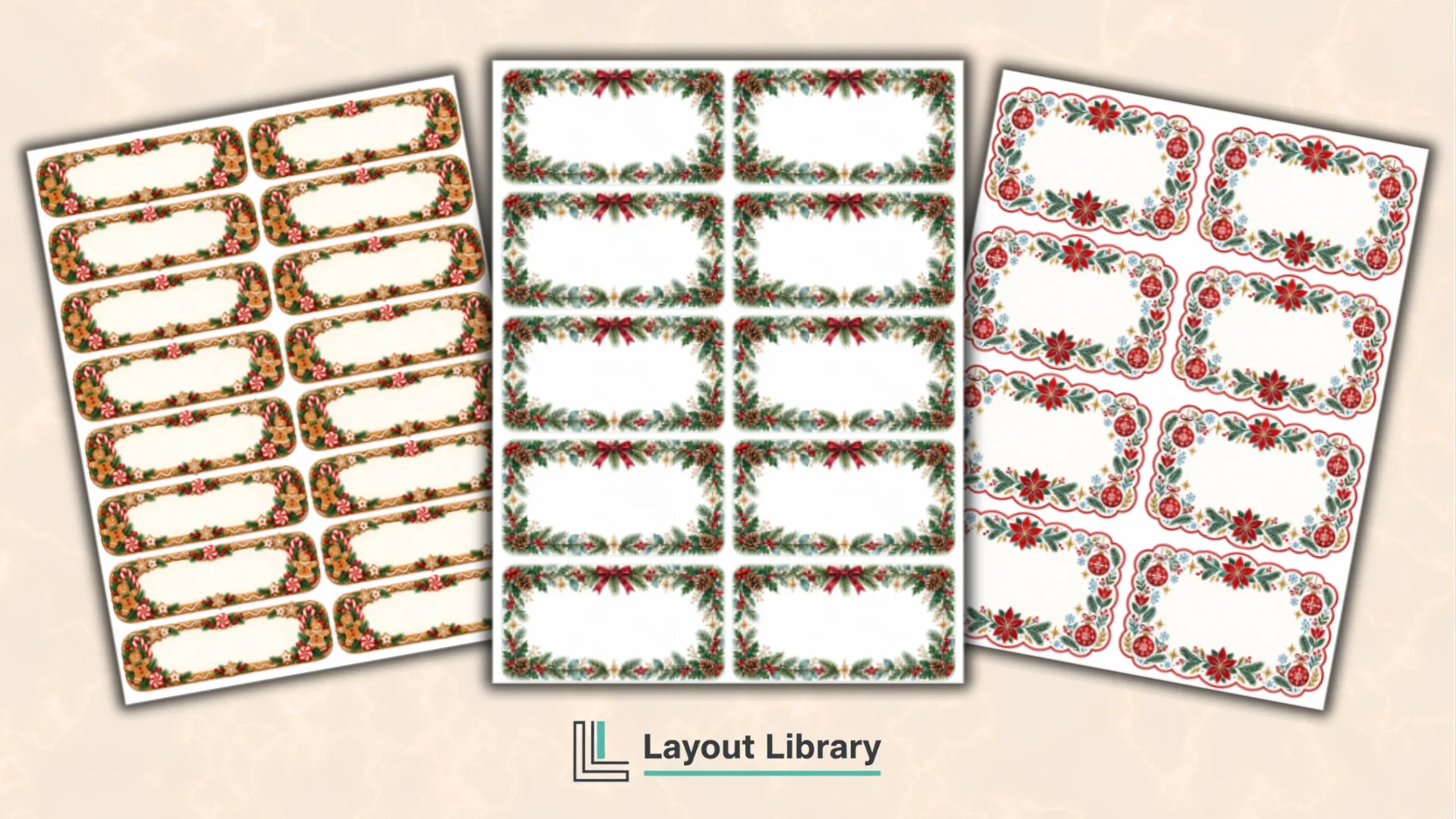 Featured Image - Free Printable Christmas Card Address Labels
