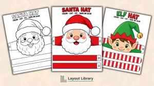 Free Printable Christmas Hats Featured Image - Free Printable Christmas Hats