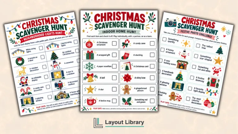 Featured Image - Free Printable Christmas Scavenger Hunt