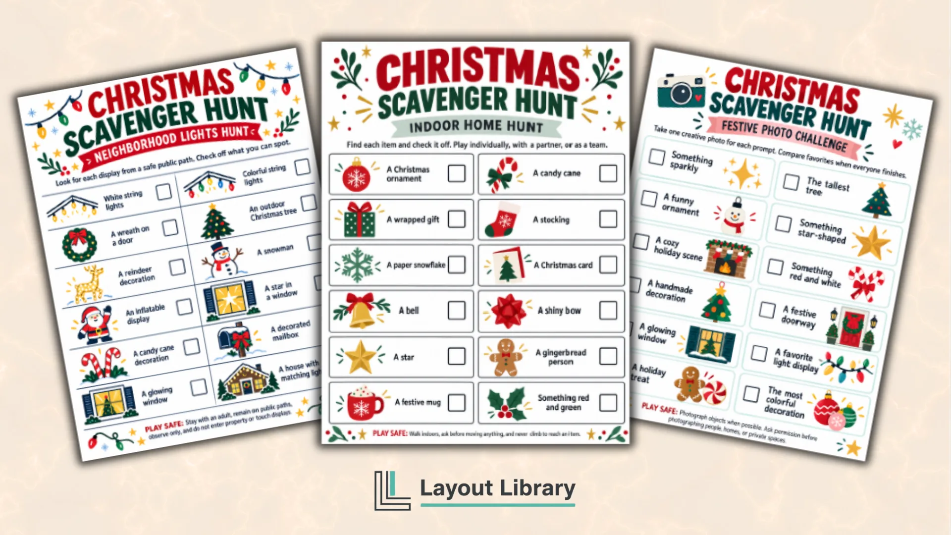 Featured Image - Free Printable Christmas Scavenger Hunt