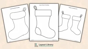 Free Printable Christmas Stocking Templates Featured Image - Free Printable Christmas Stocking Templates
