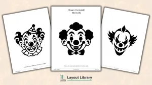 Featured Image - Free Printable Clown Pumpkin Stencils