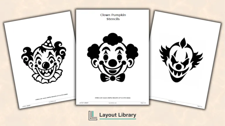 Featured Image - Free Printable Clown Pumpkin Stencils