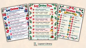 Featured Image - Free Printable Easy Christmas Trivia Questions & Answers
