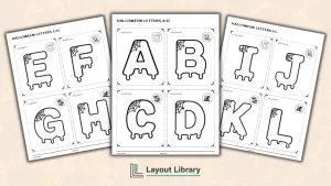 Featured Image - Free Printable Halloween Letters