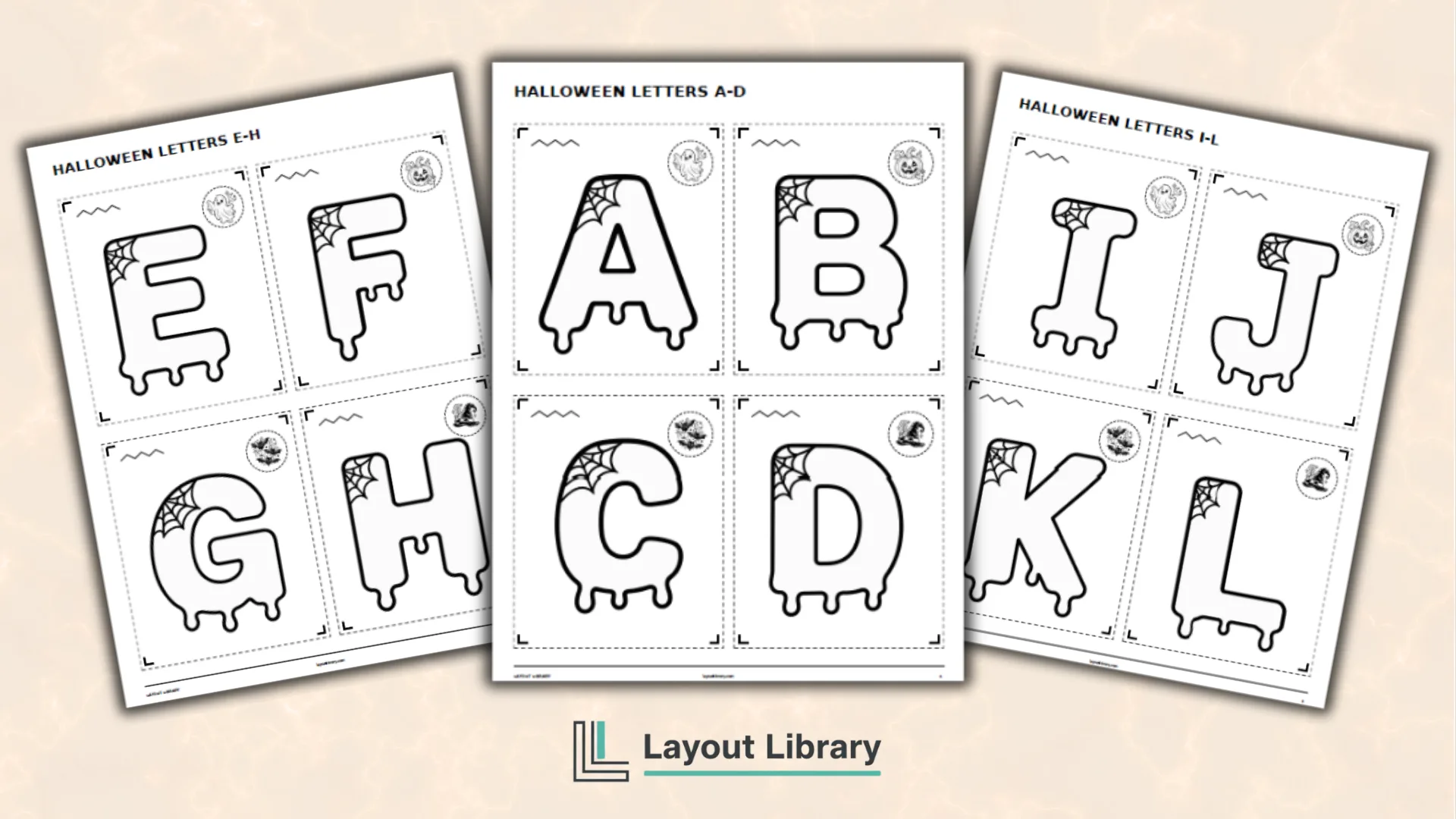 Featured Image - Free Printable Halloween Letters