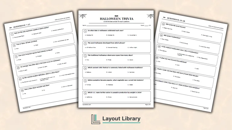 Featured Image - Free Printable Halloween Trivia Questions and Answers