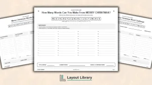 Free Printable How Many Words Can You Make From Merry Christmas Featured Image - Free Printable How Many Words Can You Make From Merry Christmas
