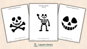 Free Printable Skeleton Pumpkin Stencils Featured Image - Free Printable Skeleton Pumpkin Stencils
